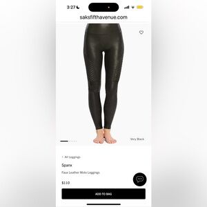 Spanx moto leggings